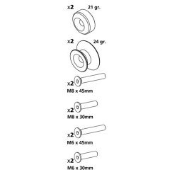 ΒΙΔΕΣ ΣΤΗΡΙΞΗΣ ΠΕΤΑΛΟΥ 6/8mm ΜΠΛΕ-Lampa-9033.5-LM ΒΙΔΕΣ ΣΤΗΡΙΞΗΣ ΠΕΤΑΛΟΥ 6/8mm ΜΠΛΕ-Lampa-9033.5-LM