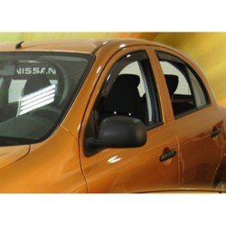 ΑΝΕΜΟΘΡΑΥΣΤΕΣ ΓΙΑ NISSAN MICRA K13 5D 11/2010-2017 ΖΕΥΓΑΡΙ ΑΠΟ ΕΥΚΑΜΠΤΟ ΦΙΜΕ ΠΛΑΣΤΙΚΟ HEKO - 2 ΤΕΜ.-Heko-ΑΝΕΜ.24278