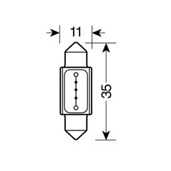 ΛΑΜΠΑΚΙ ΠΛΑΦΟΝΙΕΡΑΣ C5W 11x35mm-Lampa-5841.9-LM ΛΑΜΠΑΚΙ ΠΛΑΦΟΝΙΕΡΑΣ C5W 11x35mm-Lampa-5841.9-LM