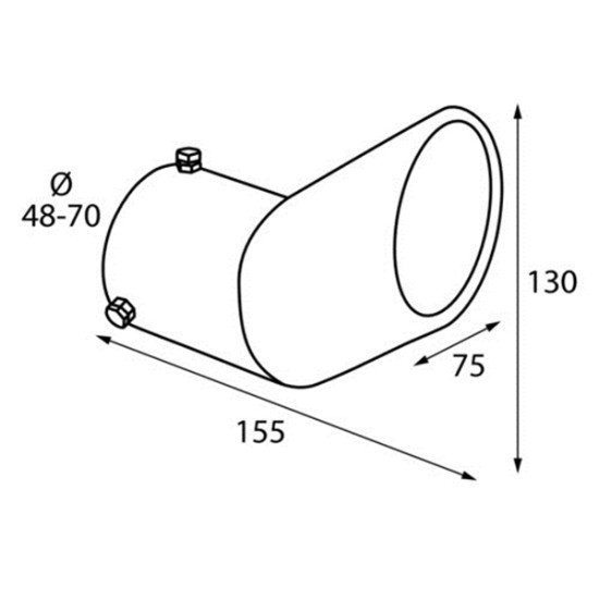 ΑΚΡΟ ΕΞΑΤΜΙΣΗΣ TS-29 Φ48-70-Lampa-L6008.3 ΑΚΡΟ ΕΞΑΤΜΙΣΗΣ TS-29 Φ48-70-Lampa-L6008.3
