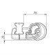 ROLLER ΓΙΑ ΜΠΑΡΕΣ ΜΑΥΡΕΣ Κ-7 L=96CM-Nordrive-N11003 ROLLER ΓΙΑ ΜΠΑΡΕΣ ΜΑΥΡΕΣ Κ-7 L=96CM-Nordrive-N11003