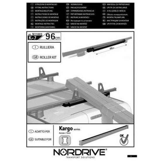 ROLLER ΓΙΑ ΜΠΑΡΕΣ ΜΑΥΡΕΣ Κ-7 L=96CM-Nordrive-N11003 ROLLER ΓΙΑ ΜΠΑΡΕΣ ΜΑΥΡΕΣ Κ-7 L=96CM-Nordrive-N11003