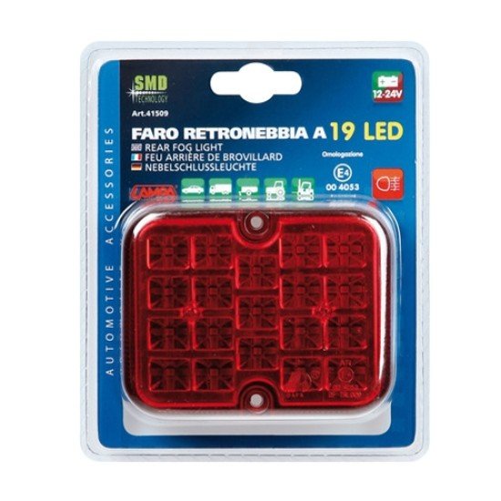 ΠΙΣΩ ΦΑΝΑΡΙ ΟΜΙΧΛΗΣ 12/24V (ΚΟΚΚΙΝΟ - 19 LED - 81 Χ 100mm) - 1 ΤΕΜ.-Lampa-L4150.9 ΠΙΣΩ ΦΑΝΑΡΙ ΟΜΙΧΛΗΣ 12/24V (ΚΟΚΚΙΝΟ - 19 LED - 81 Χ 100mm) - 1 ΤΕΜ.-Lampa-L4150.9