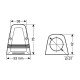ΒΑΣΗ ΜΟΝΗ ΓΙΑ ΠΡΙΖΕΣ ΕΧΤ 53x76mm-Lampa-3900.8-LM ΒΑΣΗ ΜΟΝΗ ΓΙΑ ΠΡΙΖΕΣ ΕΧΤ 53x76mm-Lampa-3900.8-LM