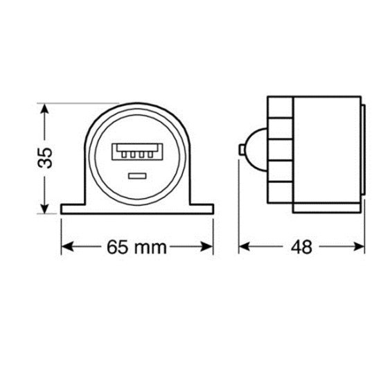 ΠΡΙΖΑ USB ΜΕ ΒΑΣΗ KAI ΕΝΔΕΙΞΗ LED 2100mA 12/24V-Lampa-L3896.8/T ΠΡΙΖΑ USB ΜΕ ΒΑΣΗ KAI ΕΝΔΕΙΞΗ LED 2100mA 12/24V-Lampa-L3896.8/T