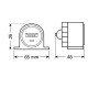 ΠΡΙΖΑ USB ΜΕ ΒΑΣΗ KAI ΕΝΔΕΙΞΗ LED 2100mA 12/24V-Lampa-L3896.8/T ΠΡΙΖΑ USB ΜΕ ΒΑΣΗ KAI ΕΝΔΕΙΞΗ LED 2100mA 12/24V-Lampa-L3896.8/T