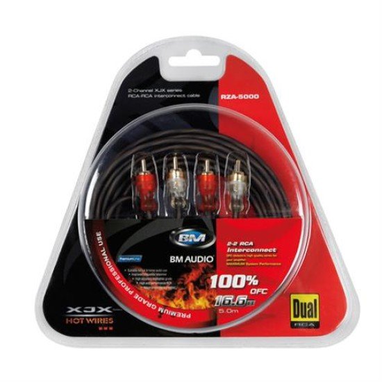 ΚΑΛΩΔΙΑ RCA RZA-5000 500cm 2ΤΕΜ.-Lampa-L4049.2 ΚΑΛΩΔΙΑ RCA RZA-5000 500cm 2ΤΕΜ.-Lampa-L4049.2