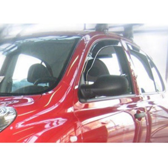 ΑΝΕΜΟΘΡΑΥΣΤΕΣ ΓΙΑ NISSAN MICRA K12 5D 2002-2009 ΖΕΥΓΑΡΙ ΑΠΟ ΕΥΚΑΜΠΤΟ ΦΙΜΕ ΠΛΑΣΤΙΚΟ HEKO - 2 ΤΕΜ.-Heko-ΑΝΕΜ.24235