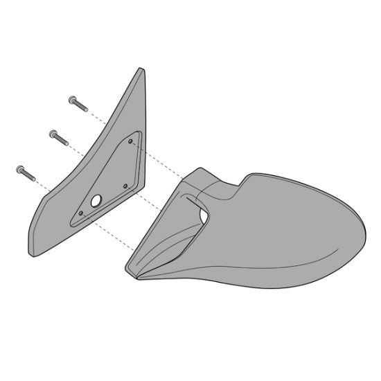 ΒΑΣΗ ΚΑΘΡΕΠΤΗ ΓΙΑ RENAULT CLIO 3/96-3/98-Lampa-ΒΚ1122.0 ΒΑΣΗ ΚΑΘΡΕΠΤΗ ΓΙΑ RENAULT CLIO 3/96-3/98-Lampa-ΒΚ1122.0