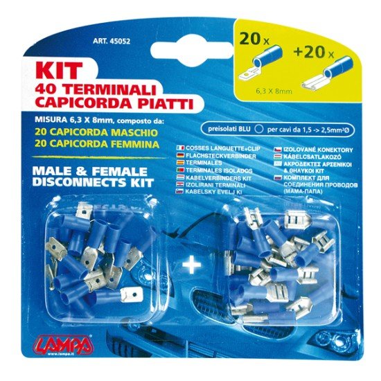 ΦΙΣΑΚΙΑ 6.3 x 0.8mm (40τμχ.)-Lampa-4505.2-LM ΦΙΣΑΚΙΑ 6.3 x 0.8mm (40τμχ.)-Lampa-4505.2-LM