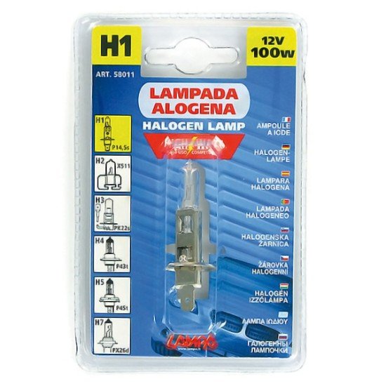H1 ΑΛΟΓΟΝΟΥ 12V/100W 62.5mm P14,5s ΤΕΜ1-Lampa-L5801.1 H1 ΑΛΟΓΟΝΟΥ 12V/100W 62.5mm P14,5s ΤΕΜ1-Lampa-L5801.1