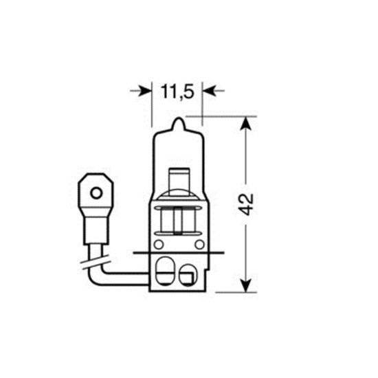 H3 ΑΛΟΓΟΝΟΥ 12V/55W 42mm PK22s-Lampa-L5803.0 H3 ΑΛΟΓΟΝΟΥ 12V/55W 42mm PK22s-Lampa-L5803.0