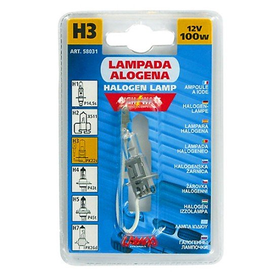 H3 ΑΛΟΓΟΝΟΥ 12V/100W 42mm PK22s ΛΑΜΠΑ-Lampa-L5803.1 H3 ΑΛΟΓΟΝΟΥ 12V/100W 42mm PK22s ΛΑΜΠΑ-Lampa-L5803.1