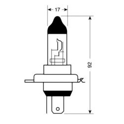 H4 ΑΛΟΓΟΝΟΥ 12V/100-80W 92mm P43t-Lampa-L5804.1 H4 ΑΛΟΓΟΝΟΥ 12V/100-80W 92mm P43t-Lampa-L5804.1