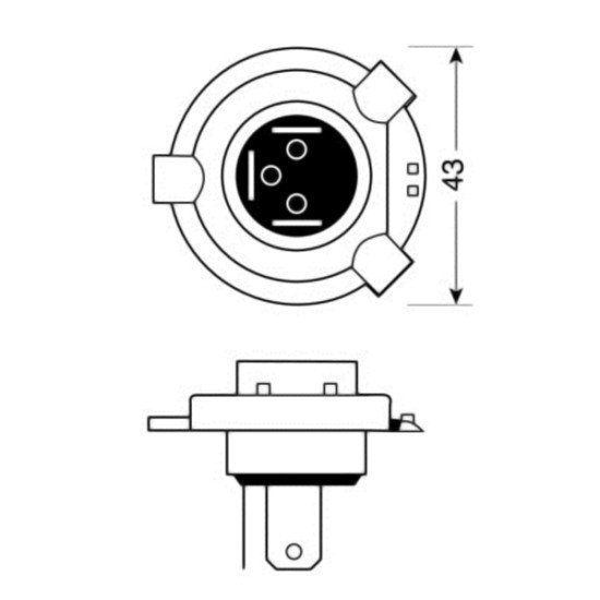 H4 ΑΛΟΓΟΝΟΥ 12V/60-55W P43t-Lampa-L5804.3 H4 ΑΛΟΓΟΝΟΥ 12V/60-55W P43t-Lampa-L5804.3