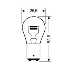 ΛΑΜΠΑ ΔΙΠΟΛΙΚΗ 12V/21/5W (P21/5W)-Lampa-L5806.2 ΛΑΜΠΑ ΔΙΠΟΛΙΚΗ 12V/21/5W (P21/5W)-Lampa-L5806.2