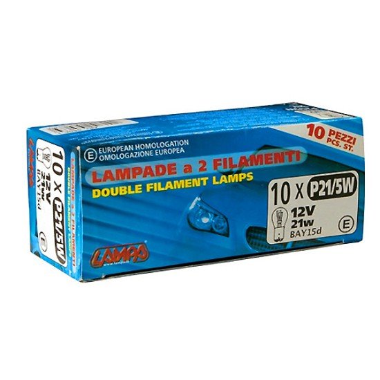 ΛΑΜΠΕΣ ΔΙΠΟΛΙΚΕΣ 12V P21/5W 10 ΤΕΜ.-Lampa-L5806.3 ΛΑΜΠΕΣ ΔΙΠΟΛΙΚΕΣ 12V P21/5W 10 ΤΕΜ.-Lampa-L5806.3