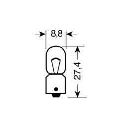 ΛΑΜΠΑ ΜΙΝΙΟΝ 12V/4W (T4W)-Lampa-L5808.0 ΛΑΜΠΑ ΜΙΝΙΟΝ 12V/4W (T4W)-Lampa-L5808.0