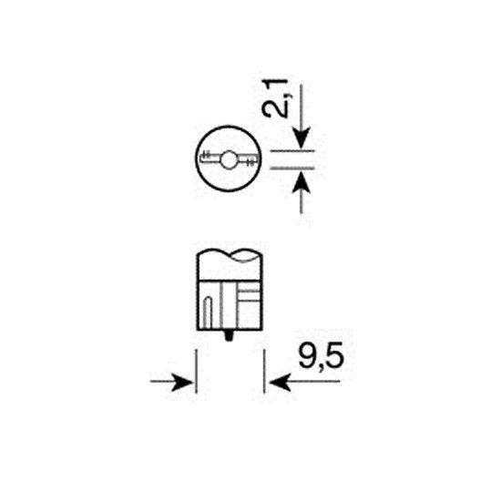 ΛΑΜΠΑ ΑΚΑΛΥΚΗ 12V/2W Τ10-Lampa-L5810.2 ΛΑΜΠΑ ΑΚΑΛΥΚΗ 12V/2W Τ10-Lampa-L5810.2