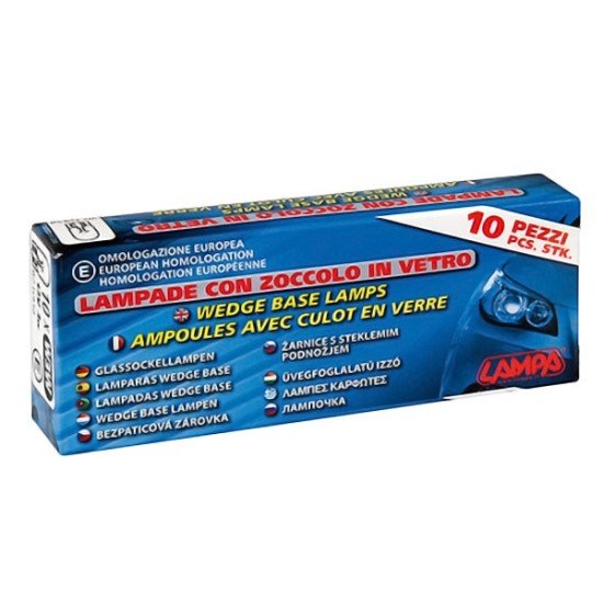 ΛΑΜΠΕΣ Τ10 12V W3W 10 ΤΕΜ.-Lampa-L5810.4 ΛΑΜΠΕΣ Τ10 12V W3W 10 ΤΕΜ.-Lampa-L5810.4
