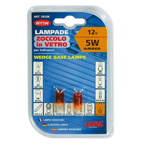 ΛΑΜΠΑ ΑΚΑΛΥΚΗ 12V/5W WY5W-Lampa-L5810.6 ΛΑΜΠΑ ΑΚΑΛΥΚΗ 12V/5W WY5W-Lampa-L5810.6