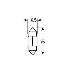 ΛΑΜΠΑ ΣΩΛΗΝΩΤΗ 10W/12V SV8,5x8 11X31mm-Lampa-L5811.3 ΛΑΜΠΑ ΣΩΛΗΝΩΤΗ 10W/12V SV8,5x8 11X31mm-Lampa-L5811.3