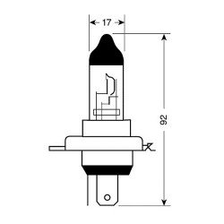 Η4 XENON-BLUE 12V 60/55W 4.500Κ-Lampa-L5819.4 Η4 XENON-BLUE 12V 60/55W 4.500Κ-Lampa-L5819.4