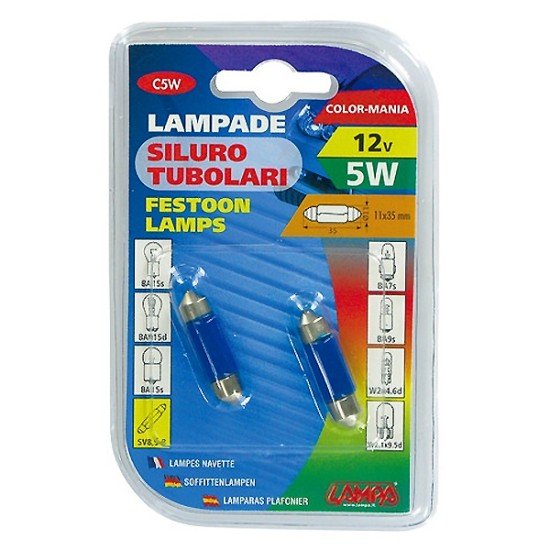 ΛΑΜΠΑΚΙΑ ΜΠΛΕ ΣΩΛΗΝΩΤΑ 12V/C5W 35mm-Lampa-5834.0-LM ΛΑΜΠΑΚΙΑ ΜΠΛΕ ΣΩΛΗΝΩΤΑ 12V/C5W 35mm-Lampa-5834.0-LM