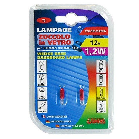 ΛΑΜΠΑΚΙΑ ΨΕΙΡΕΣ Τ5 12V/1.2W W2x4.6d-Lampa-5835.8-LM ΛΑΜΠΑΚΙΑ ΨΕΙΡΕΣ Τ5 12V/1.2W W2x4.6d-Lampa-5835.8-LM