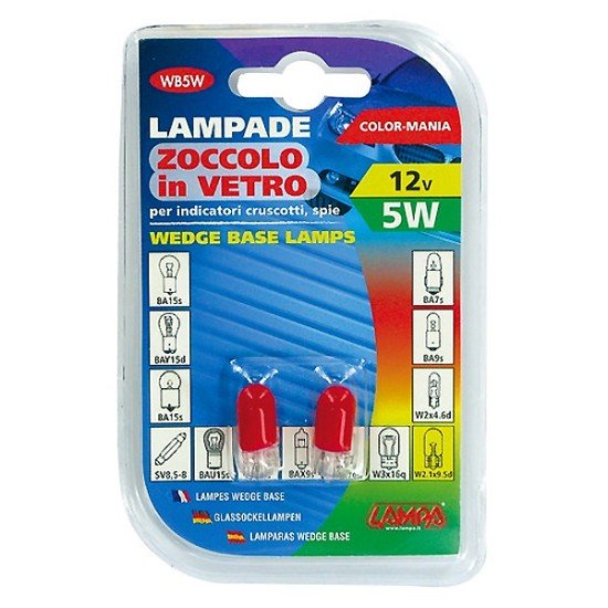 ΛΑΜΠΑΚΙΑ 12V/WB5W 5W W2.1x9.5d ΚΟΚΚΙΝΑ-Lampa-5836.3-LM ΛΑΜΠΑΚΙΑ 12V/WB5W 5W W2.1x9.5d ΚΟΚΚΙΝΑ-Lampa-5836.3-LM
