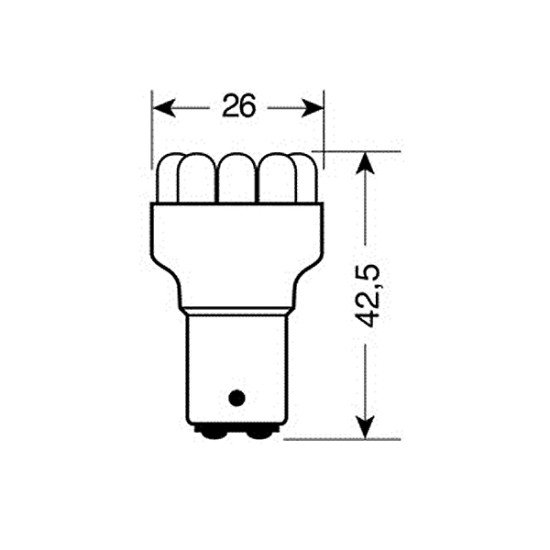 ΛΑΜΠΑ ΔΙΠΟΛΙΚΗ 11LED ΚΟΚΚΙΝΟ ΧΡΩΜΑ 12V-Lampa-5837.6-LM ΛΑΜΠΑ ΔΙΠΟΛΙΚΗ 11LED ΚΟΚΚΙΝΟ ΧΡΩΜΑ 12V-Lampa-5837.6-LM