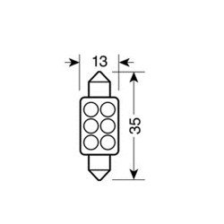 ΛΑΜΠΑΚΙ ΠΛΑΦΟΝΙΕΡΑΣ 6 LED 13x35mm-Lampa-L5842.7 ΛΑΜΠΑΚΙ ΠΛΑΦΟΝΙΕΡΑΣ 6 LED 13x35mm-Lampa-L5842.7