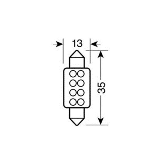 ΛΑΜΠΑΚΙ ΠΛΑΦΟΝΙΕΡΑΣ 8 LED 13x35mm ΜΠΛΕ-Lampa-L5843.2 ΛΑΜΠΑΚΙ ΠΛΑΦΟΝΙΕΡΑΣ 8 LED 13x35mm ΜΠΛΕ-Lampa-L5843.2