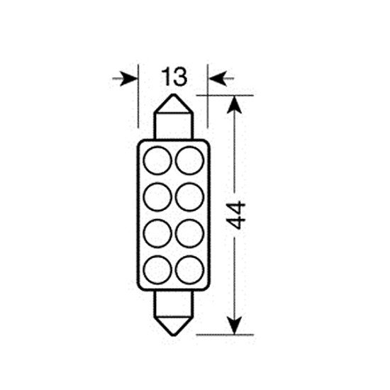ΛΑΜΠΑΚΙ ΠΛΑΦΟΝΙΕΡΑΣ 8 LED 13x44mm ΜΠΛΕ-Lampa-L5843.7 ΛΑΜΠΑΚΙ ΠΛΑΦΟΝΙΕΡΑΣ 8 LED 13x44mm ΜΠΛΕ-Lampa-L5843.7