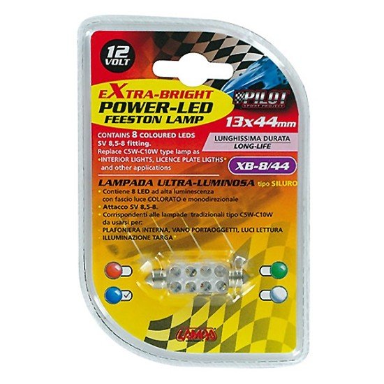 ΛΑΜΠΑΚΙ ΠΛΑΦΟΝΙΕΡΑΣ 8 LED 13x44mm ΜΠΛΕ-Lampa-L5843.7 ΛΑΜΠΑΚΙ ΠΛΑΦΟΝΙΕΡΑΣ 8 LED 13x44mm ΜΠΛΕ-Lampa-L5843.7