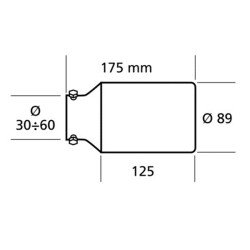 ΑΚΡΟ ΕΞΑΤΜΙΣΗΣ 89mm-Lampa-L6003.4 ΑΚΡΟ ΕΞΑΤΜΙΣΗΣ 89mm-Lampa-L6003.4