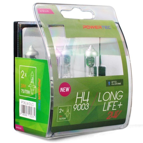 H4 24V 75/70W P43t POWERTEC LONG LIFE ΑΛΟΓΟΝΟΥ BLISTER 2ΤΕΜ. M-TECH-M-Tech-PTXLL4-DUO/MT H4 24V 75/70W P43t POWERTEC LONG LIFE ΑΛΟΓΟΝΟΥ BLISTER 2ΤΕΜ. M-TECH-M-Tech-PTXLL4-DUO/MT