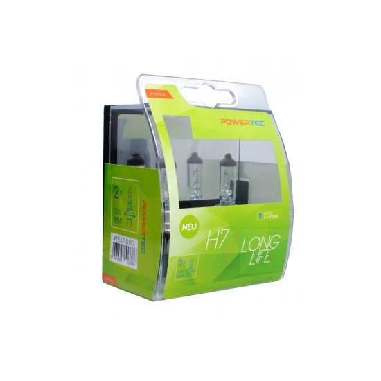 H7 12V 55W PX26d POWERTEC LONG LIFE ΑΛΟΓΟΝΟΥ 2ΤΕΜ.-M-Tech-PTZLL7-DUO/MT