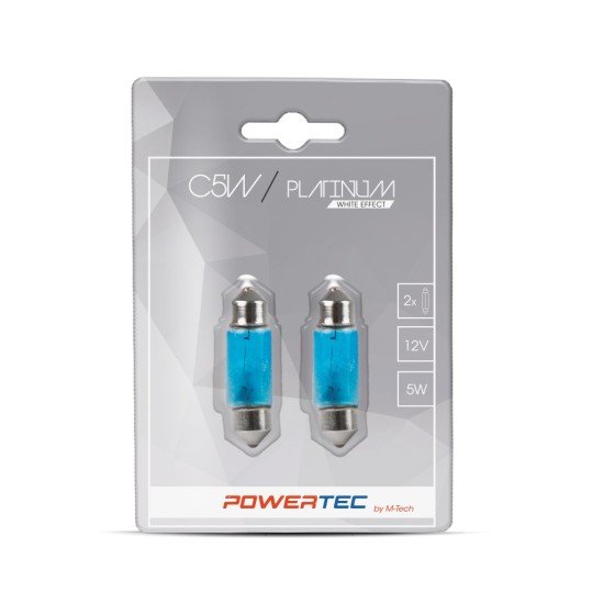 ΛΑΜΠΑΚΙΑ ΠΛΑΦΟΝΙΕΡΑΣ C5W 12V 5W 36x11mm SV8.5-8 WHITE EFFECT POWERTEC PLATINUM  M-TECH - 2 ΤΕΜ-M-Tech-PTZPT33-02B/MT ΛΑΜΠΑΚΙΑ ΠΛΑΦΟΝΙΕΡΑΣ C5W 12V 5W 36x11mm SV8.5-8 WHITE EFFECT POWERTEC PLATINUM  M-TECH - 2 ΤΕΜ-M-Tech-PTZPT33-02B/MT