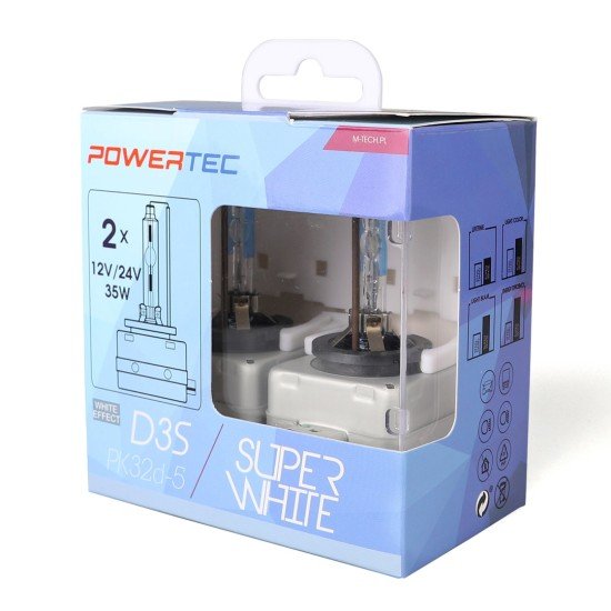D3S 12V 34W P32d-5 5.000K POWERTEC SUPER WHITE 2ΤΕΜ. M-TECH-M-Tech-PTZSWD3S-DUO/MT D3S 12V 34W P32d-5 5.000K POWERTEC SUPER WHITE 2ΤΕΜ. M-TECH-M-Tech-PTZSWD3S-DUO/MT