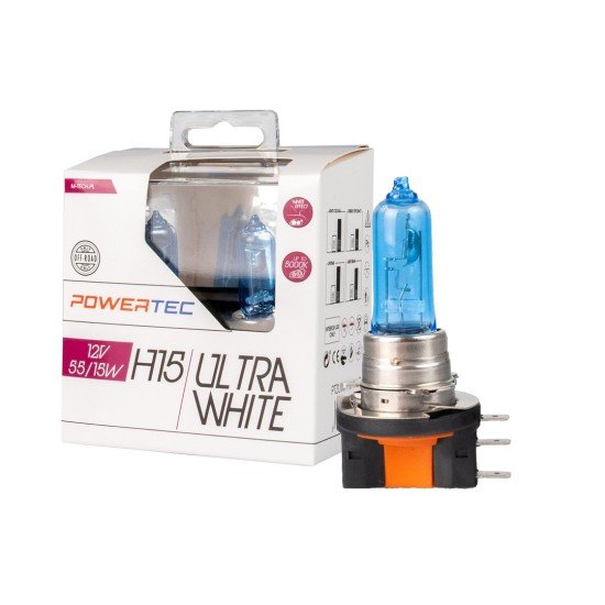 ΛΑΜΠΕΣ H15 12V 55/15W POWERTEC ULTRA WHITE (up to 5.000k)mTECH - 2 Τεμ.-M-Tech-PTZUWH15-DUO/MT ΛΑΜΠΕΣ H15 12V 55/15W POWERTEC ULTRA WHITE (up to 5.000k)mTECH - 2 Τεμ.-M-Tech-PTZUWH15-DUO/MT