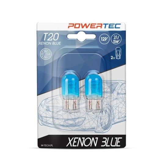 W21/5W (T20) 12V POWERTEC XENON BLUE M-TECH - 2 τεμ.-M-Tech-PTZXB46-02B-DUO/MT W21/5W (T20) 12V POWERTEC XENON BLUE M-TECH - 2 τεμ.-M-Tech-PTZXB46-02B-DUO/MT