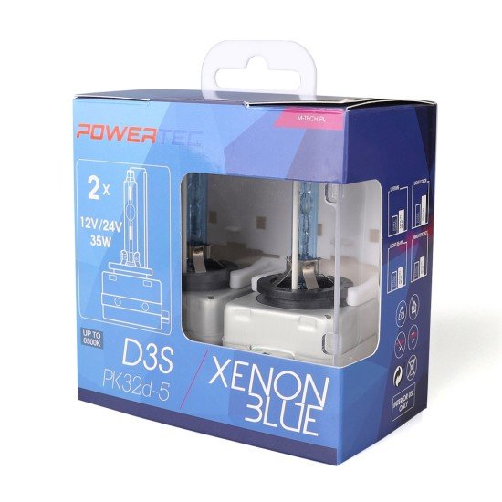 D3S 12V 35W PK32d-5 6.500K POWERTEC XENON BLUE 2ΤΕΜ. M-TECH-M-Tech-PTZXBD3S-DUO/MT D3S 12V 35W PK32d-5 6.500K POWERTEC XENON BLUE 2ΤΕΜ. M-TECH-M-Tech-PTZXBD3S-DUO/MT