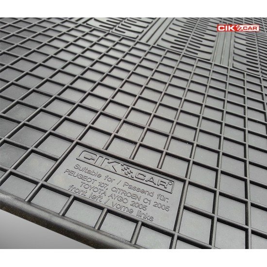 ΜΑΡΚΕ ΠΑΤΑΚΙΑ ΣΕ ΣΚΑΦΗ ΛΑΣΤΙΧΟ ΓΙΑ CITROEN C1 / PEUGEOT 107 / TOYOTA AYGO 2005-2014 ΣΕ ΜΑΥΡΟ ΧΡΩΜΑ ΧΩΡΙΣ ΚΟΥΜΠΩΜΑΤΑ CIK - 4 ΤΕΜ.-Cik-RM.CI.0004/CK ΜΑΡΚΕ ΠΑΤΑΚΙΑ ΣΕ ΣΚΑΦΗ ΛΑΣΤΙΧΟ ΓΙΑ CITROEN C1 / PEUGEOT 107 / TOYOTA AYGO 2005-2014 ΣΕ ΜΑΥΡΟ ΧΡΩΜΑ ΧΩΡΙΣ ΚΟΥΜΠΩΜΑΤΑ CIK - 4 ΤΕΜ.-Cik-RM.CI.0004/CK