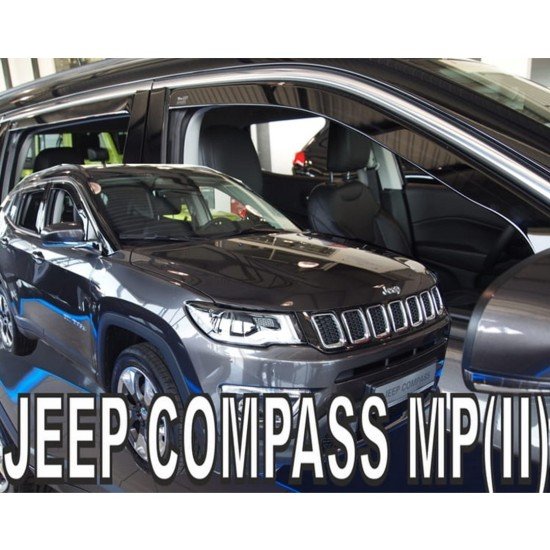 ΑΝΕΜΟΘΡΑΥΣΤΕΣ ΓΙΑ JEEP COMPASS MP 5D 2017+ ΣΕΤ ΑΥΤΟΚΙΝΗΤΟΥ ΑΠΟ ΕΥΚΑΜΠΤΟ ΦΙΜΕ ΠΛΑΣΤΙΚΟ HEKO - 4 ΤΕΜ.-Heko-ΑΝΕΜ.SET19131