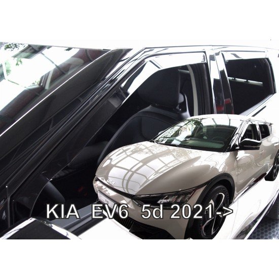 ΑΝΕΜΟΘΡΑΥΣΤΕΣ ΓΙΑ KIA EV6 5D 2021+ ΣΕΤ ΑΥΤΟΚΙΝΗΤΟΥ ΑΠΟ ΕΥΚΑΜΠΤΟ ΦΙΜΕ ΠΛΑΣΤΙΚΟ HEKO - 4 ΤΕΜ.-Heko-ΑΝΕΜ.SET20196
