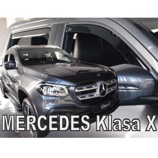 ΑΝΕΜΟΘΡΑΥΣΤΕΣ ΓΙΑ MERCEDES X-KLAS W470 4D 2017+ ΣΕΤ ΑΥΤΟΚΙΝΗΤΟΥ ΑΠΟ ΕΥΚΑΜΠΤΟ ΦΙΜΕ ΠΛΑΣΤΙΚΟ HEKO - 4 ΤΕΜ.-Heko-ΑΝΕΜ.SET23611