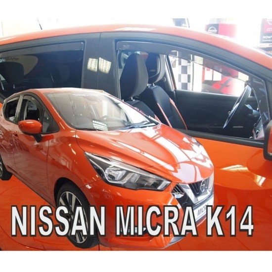 ΑΝΕΜΟΘΡΑΥΣΤΕΣ ΓΙΑ NISSAN MICRA K14 5D 2017+ ΣΕΤ ΑΥΤΟΚΙΝΗΤΟΥ ΑΠΟ ΕΥΚΑΜΠΤΟ ΦΙΜΕ ΠΛΑΣΤΙΚΟ HEKO - 4 ΤΕΜ.-Heko-ΑΝΕΜ.SET24297