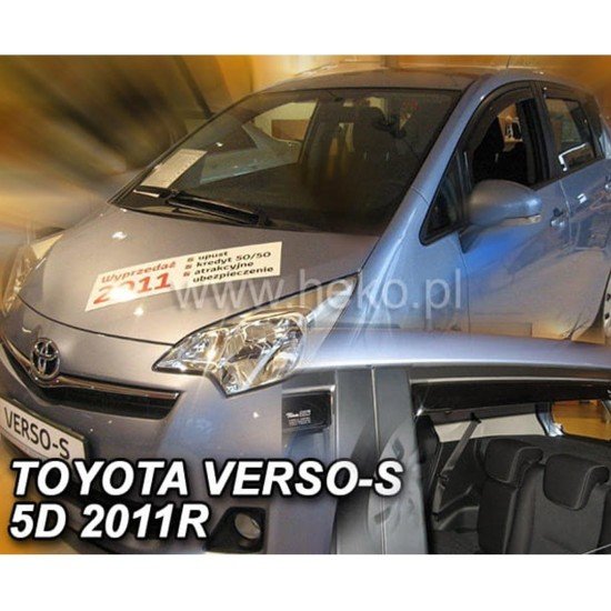 ΑΝΕΜΟΘΡΑΥΣΤΕΣ ΓΙΑ TOYOTA VERSO S 5D 2011+ ΣΕΤ ΑΥΤΟΚΙΝΗΤΟΥ ΑΠΟ ΕΥΚΑΜΠΤΟ ΦΙΜΕ ΠΛΑΣΤΙΚΟ HEKO - 4 ΤΕΜ.-Heko-ΑΝΕΜ.SET29624