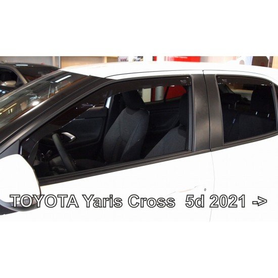 ΑΝΕΜΟΘΡΑΥΣΤΕΣ ΓΙΑ TOYOTA YARIS CROSS 5D 2021+  ΣΕΤ ΑΥΤΟΚΙΝΗΤΟΥ ΑΠΟ ΕΥΚΑΜΠΤΟ ΦΙΜΕ ΠΛΑΣΤΙΚΟ HEKO - 4 ΤΕΜ.-Heko-ΑΝΕΜ.SET29670